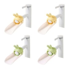 4Pcs Sink Extender Set with 2 Yellow  2 Green,Faucet Extenders for Bathroom,
