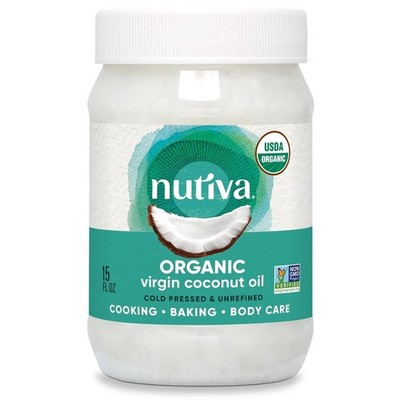 Natural Virgin Coconut Oil, 15 oz, Cold-Pressed and Unrefined,  Friendly