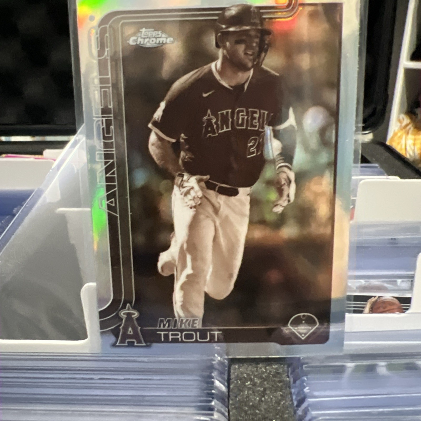 2025 Topps Chrome Sepia Refractor MIKE TROUT #100 Angels