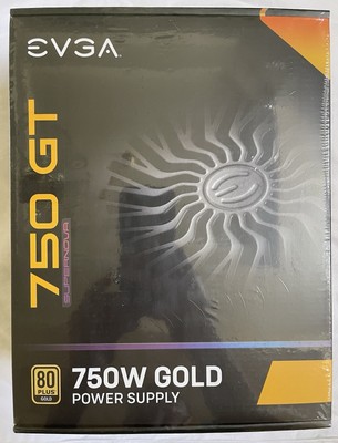 Brand New EVGA SuperNOVA 750 GT 80 Plus Gold 750W Power Module (220-GT-0750-Y1)