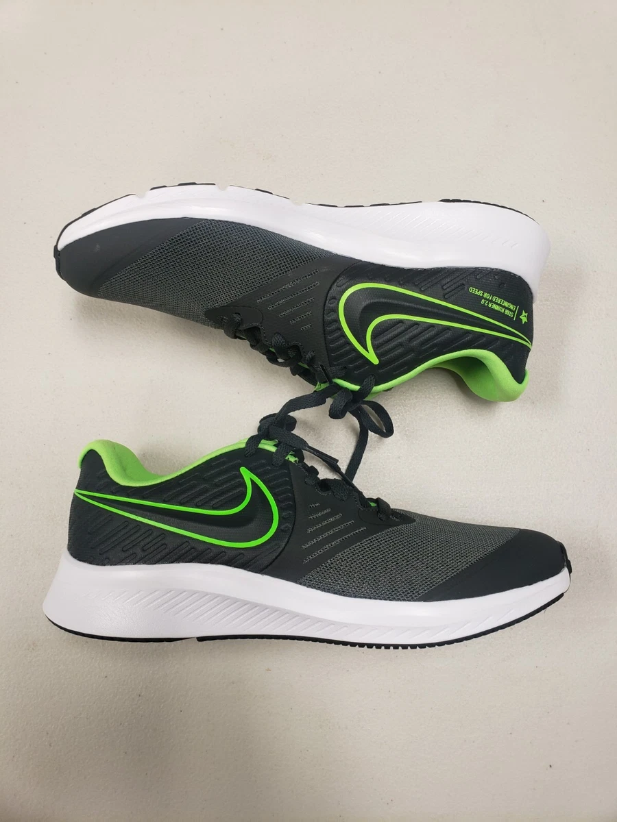 NWOB Youth Star Runner 2.0 Shoes Gray Black Green Size 7 Women&#039;s 8.5/9 | eBay