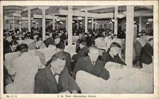 WWI IQ Test Reception Room Soldier Msg to Father Vintage Postcard