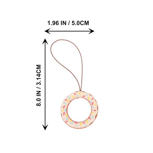 4 Pcs Donut -Ringe Mann Damen Telefonseil Telefonanhänger - 第 10/12 張圖片