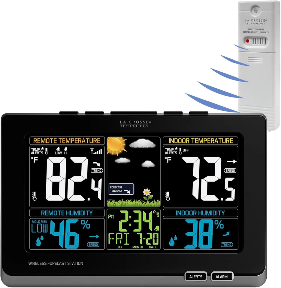 Estación Meteorológica a Color Inalámbrica La Crosse Technology 308-1414MB-INT con Molde Ind Foto 3 de 4