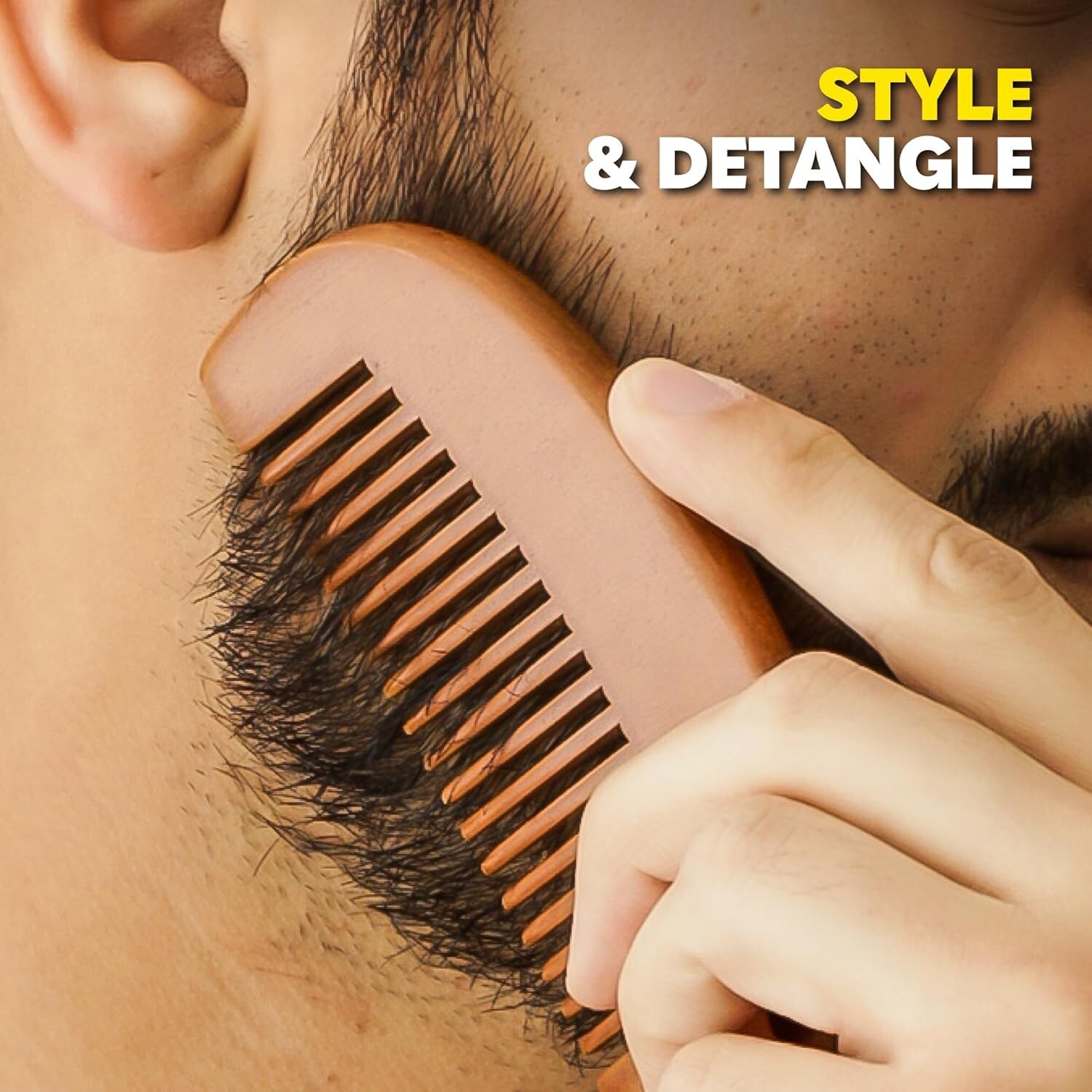 The Beard Club Beard Growth Kit - Derma Roller Beard Growth Oil Sandalwood Be...