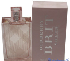 BRIT SHEER BY BURBERRY 3.4/3.3 OZ/100 ML EDT SPRAY FOR WOMEN NEW IN BOX