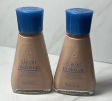 (Lot of 2) Covergirl Clean Liquid Makeup Foundation Classic Beige