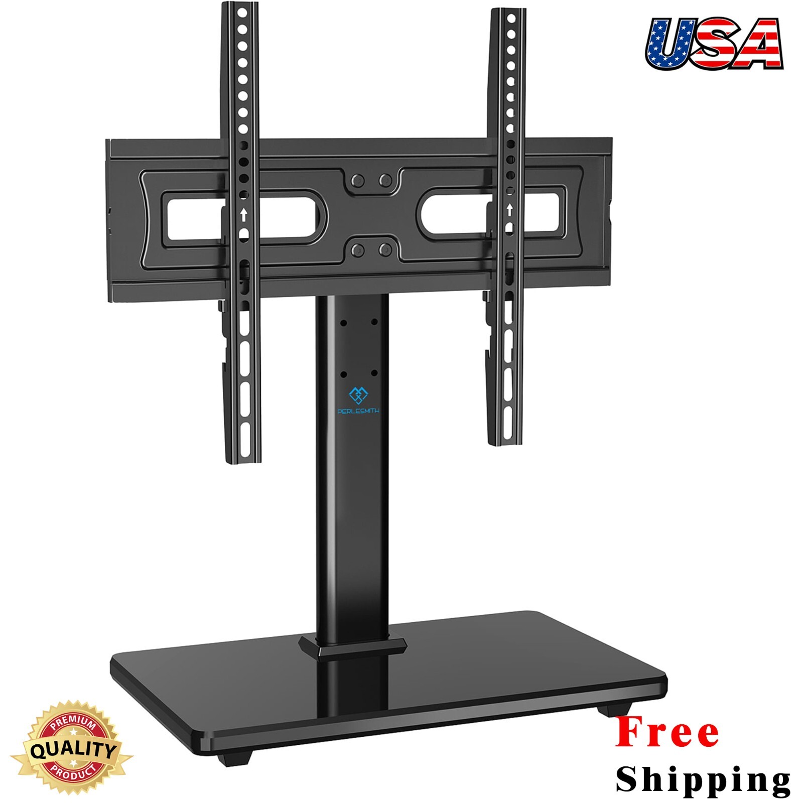 Universal TV Mount Swivel Stand Table Top Height Adjustable for 32-60 in LCD LED-image