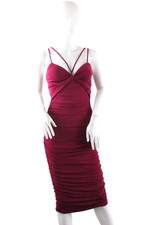 Lulus Women's Small Berry Sleeveless Bodycon Midi Dress NWT