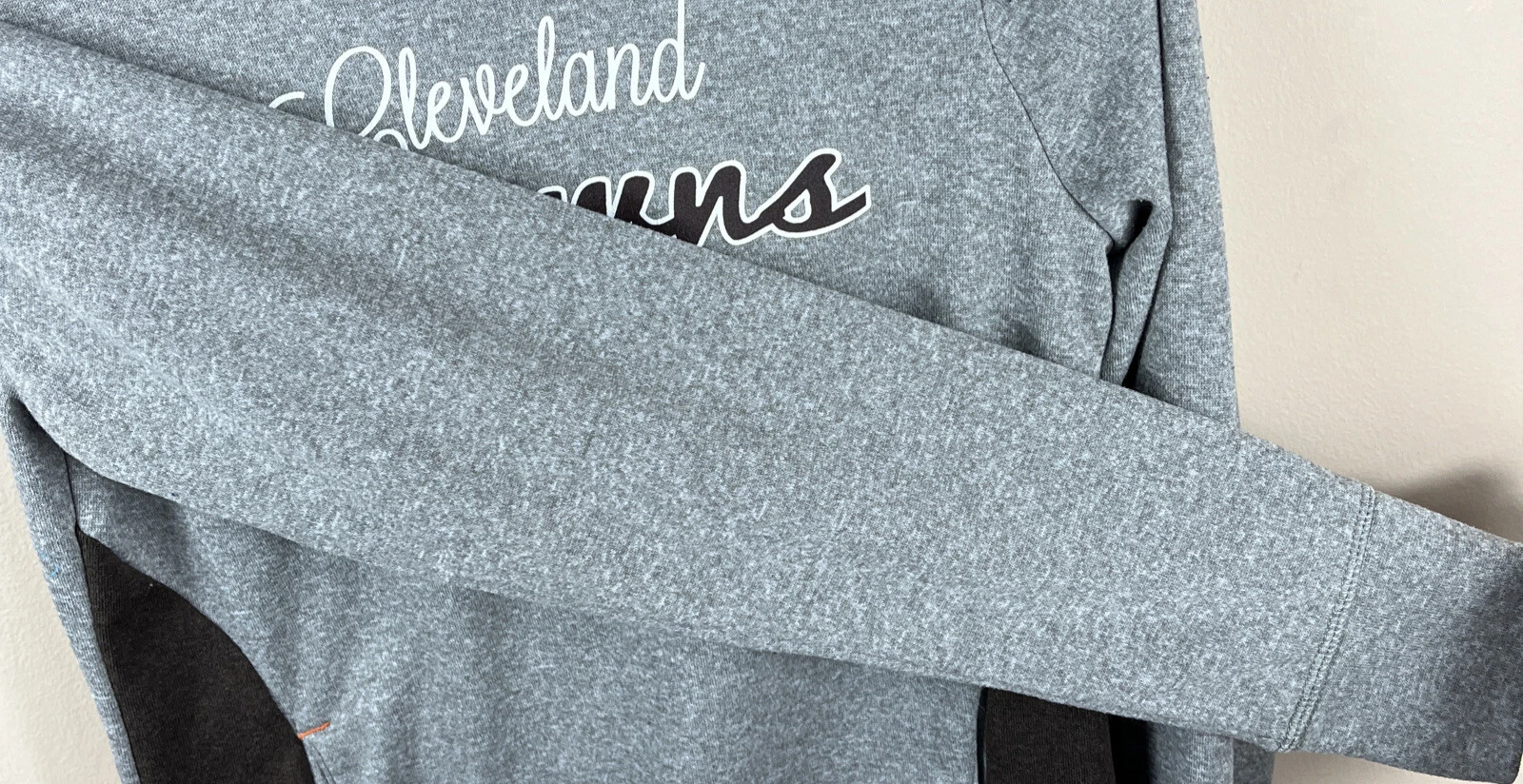 VETEMENTS Felpa con cappuccio Cleveland Browns NFL grigia collo cappuccio ragazza taglia media 10 12 abbigliamento squadra