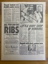 VINTAGE NEWSPAPER HEADLINE ~ MILWAUKEE SERIAL...