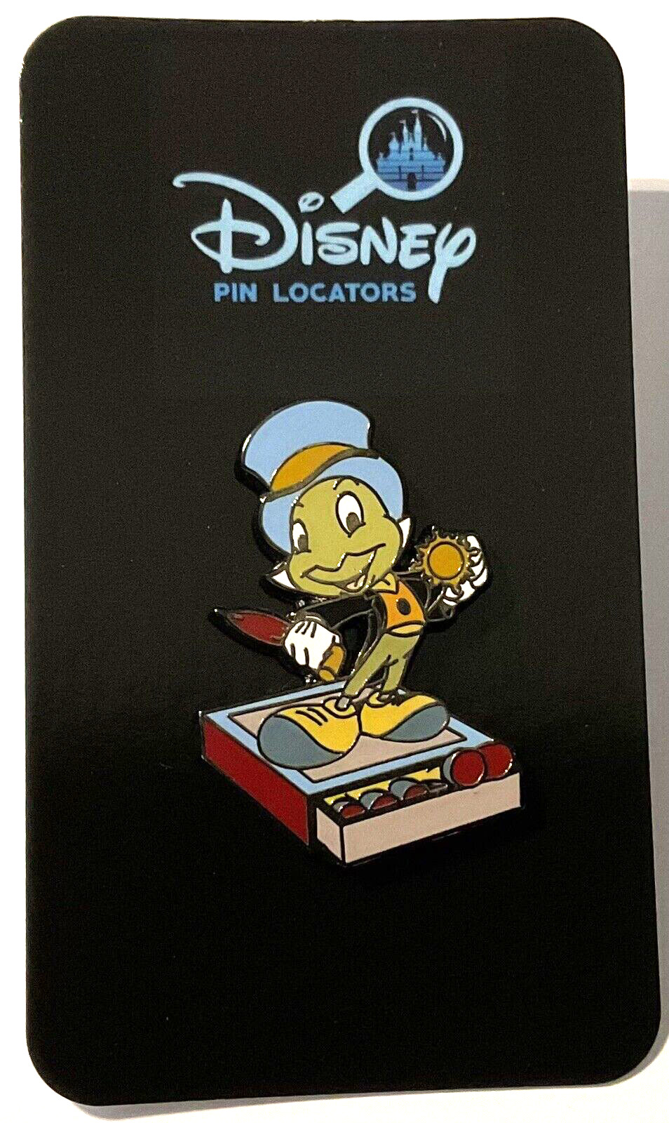 Disney Jiminy Cricket On Match Box Pin