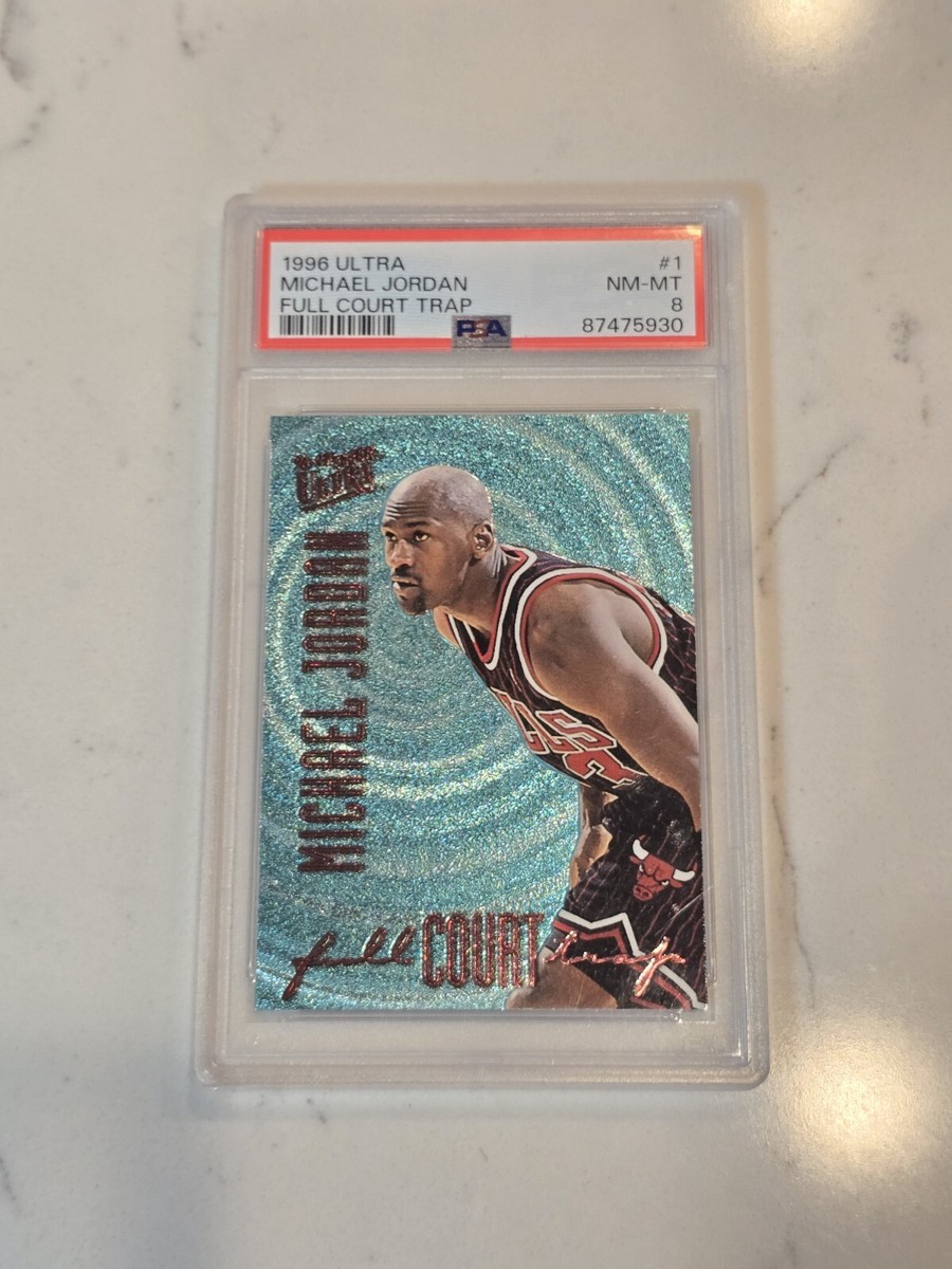 1996-97 Fleer Ultra Full Court Trap #1 Michael Jordan PSA 8 NM-MT 