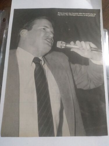 Affiche pin-up vintage années 1980 NWA Jim Cornette Wrestling Magazine - Photo 1 sur 1