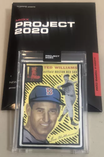 🔥 Topps PROJECT 2020 #246 ⚾️ 1954 Ted Williams By Joshua Vides ⚾️ SP 2,150 🔥