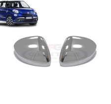 FIAT 500L DAL 2012 > KIT CALOTTE CROMATE A SPECCHIO PER RETROVISORI DX + SX
