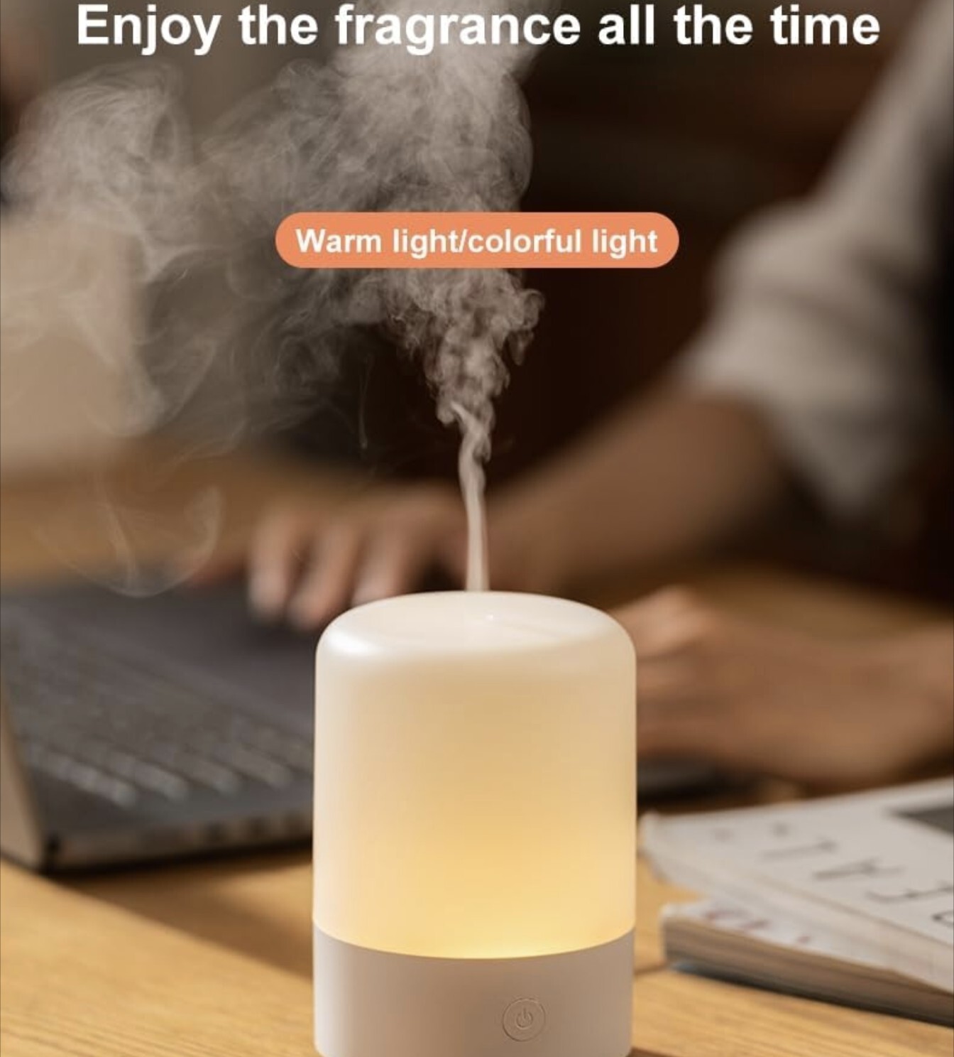 120ML Colorful Essential Oil Diffuser with Quiet Humidifier for Aromatherapy-image