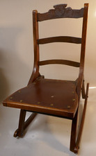 Antique Child's / Toddler Folding Rocking Chair