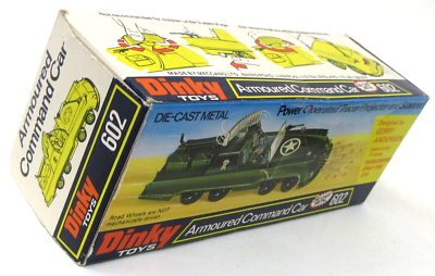 Dinky 602 ARMOURED COMMAND CAR Gerry Anderson designed diecast MIB