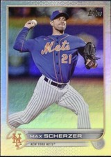 2022 Topps Update Series Base Rainbow Foil #US1 Max Scherzer - New York Mets
