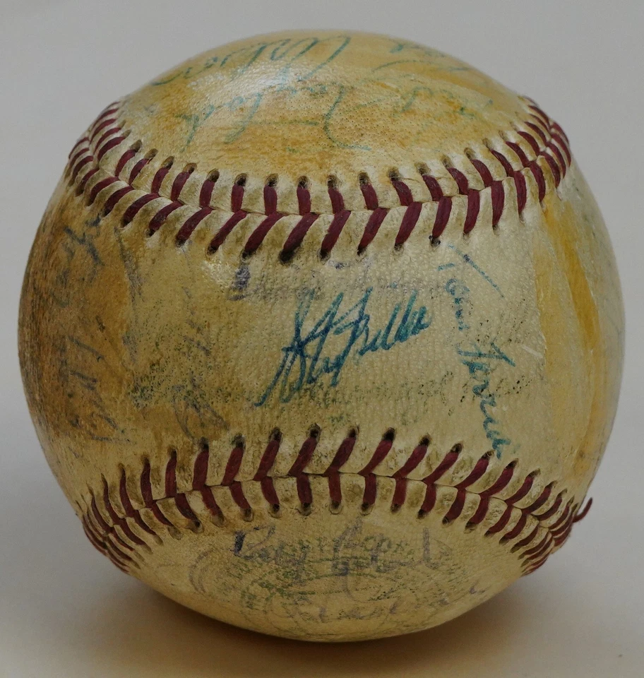 1960 Tigers & Red Sox 36x Signed Baseball PSA/DNA COA w/ Al Kaline Pete Runnels - Image 2 of 4