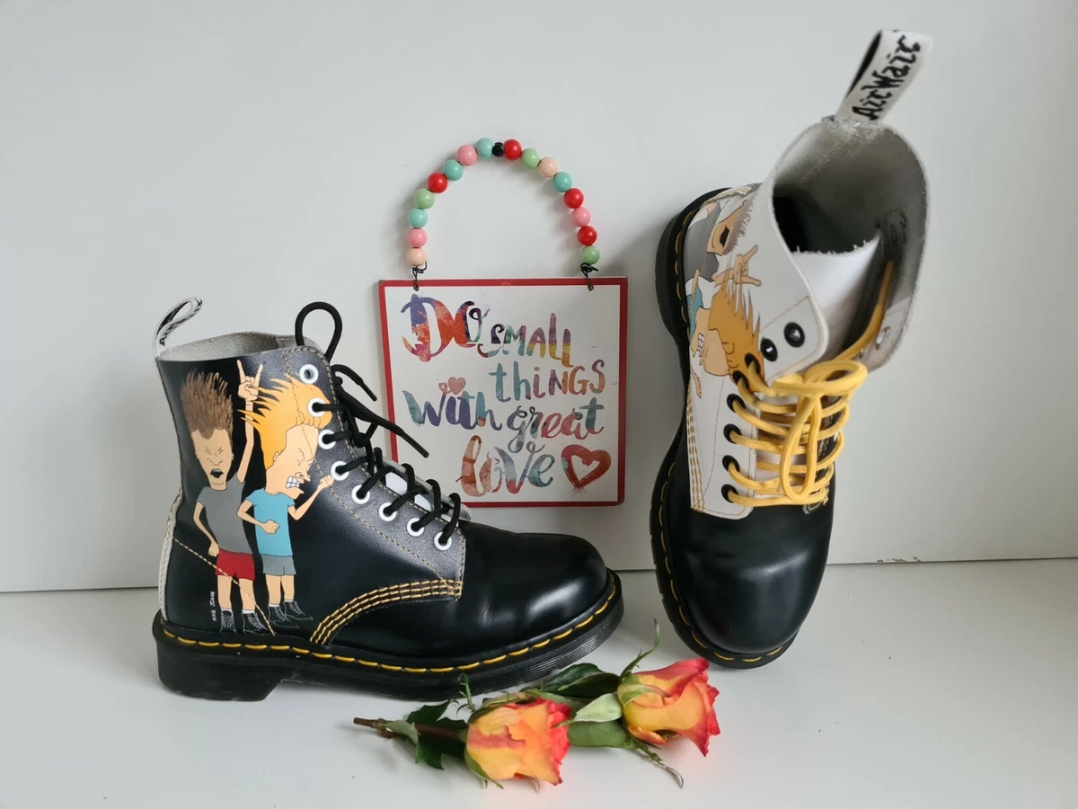 Dr Martens 1460 pascal butthead beavis boots 8 hole UK 5 EU 38 US