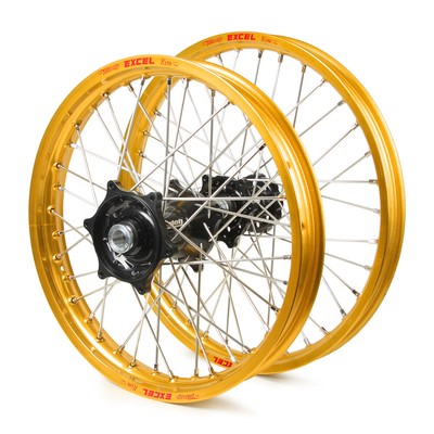 Husaberg FE501 2003-2014 Wheel Set Gold Excel SNR MX Rims Black Talon ...