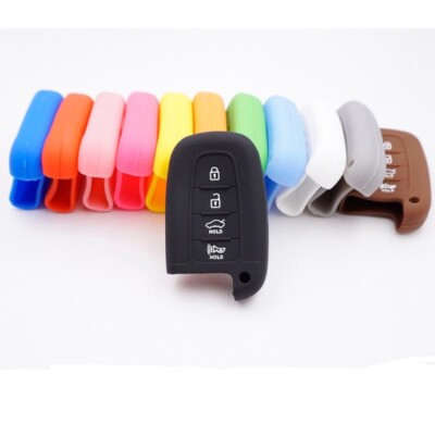 Fit HYUNDAI Kona Venue 4 Button Remote Smart Key Fob Silicone - Foto 2