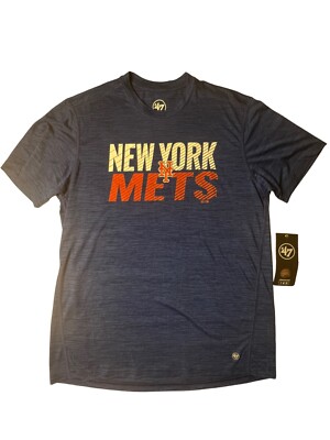 New York Mets '47 Brand Men's Heathered Performance Tee Shirt