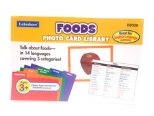 Lakeshore Foods Photo Card Library 14 Languages Flash Cards