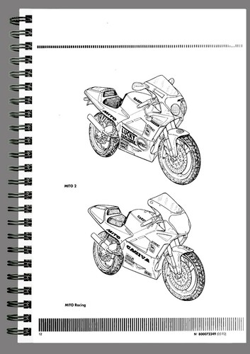 CAGIVA MITO 125 2 WORKSHOP MANUAL REPAIR TALLER SERVICE BOOK ON PAPER ENGLISH - Foto 2 di 5