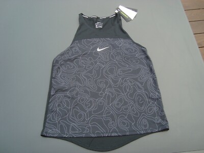 Nike Running Sport Top Shirt Dri-Fit Damen Sportshirt Gr. S / XS schwarz