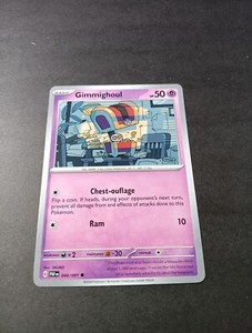 gimmighoul pokemon card value Gholdengo 139/182 - Paradox Rift - Double Rare- Lot Psychic / 50 / Basic Attack 1 Pokemon Trading Card Game ME01: