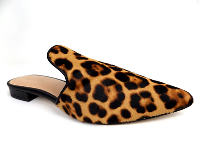 Rachel Zoe Mules Natalie Leopard Pony Hair Women Flat Shoe Size
