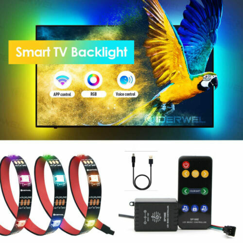 5V WS2812B Music USB/4AA battery LED Strip light 5050 Sound Activated RGB Pixels - Picture 11 of 12