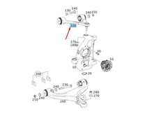 MERCEDES-BENZ SLS AMG C197 Querlenker vorne links oben A1973300907 NEU ORIGINAL