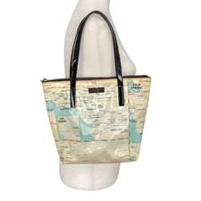 Kate Spade Jeralyn Off The Map Daycation Multicolor Vinyl Tote