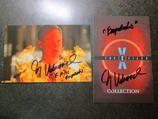 JAY UNDERWOOD Hand Signed AUTOGRAPH 4X6 PHOTO & 3X5 CARD -- THE X FILES