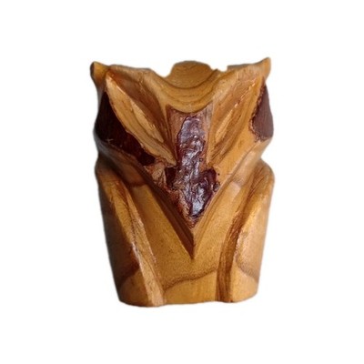 Very Rare Unique Owl Carving J. Bloomer Whitesburg KY 10/73 Sumac Tree Carving