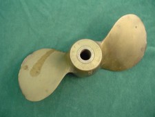 Vintage Michigan Brass 2 Blade 8" Propeller AJC 176 552S Old Brass Boat Prop