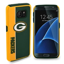 FOCO NFL Green Bay Packers Hybrid Bold Case Samsung Galaxy S8 Plus