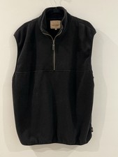 Straight Down Clothing Co Black Golf Polartec Fleece Vest XL Made in USA