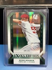 2013 Panini Elite Extra Edition - Ryne Stanek #9 Emerald Status /25 (RC)