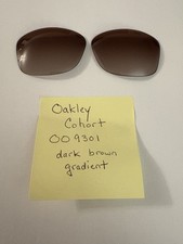 Authentic Oakley Replacement Lenses Cohort Dark Brown Gradient 009301