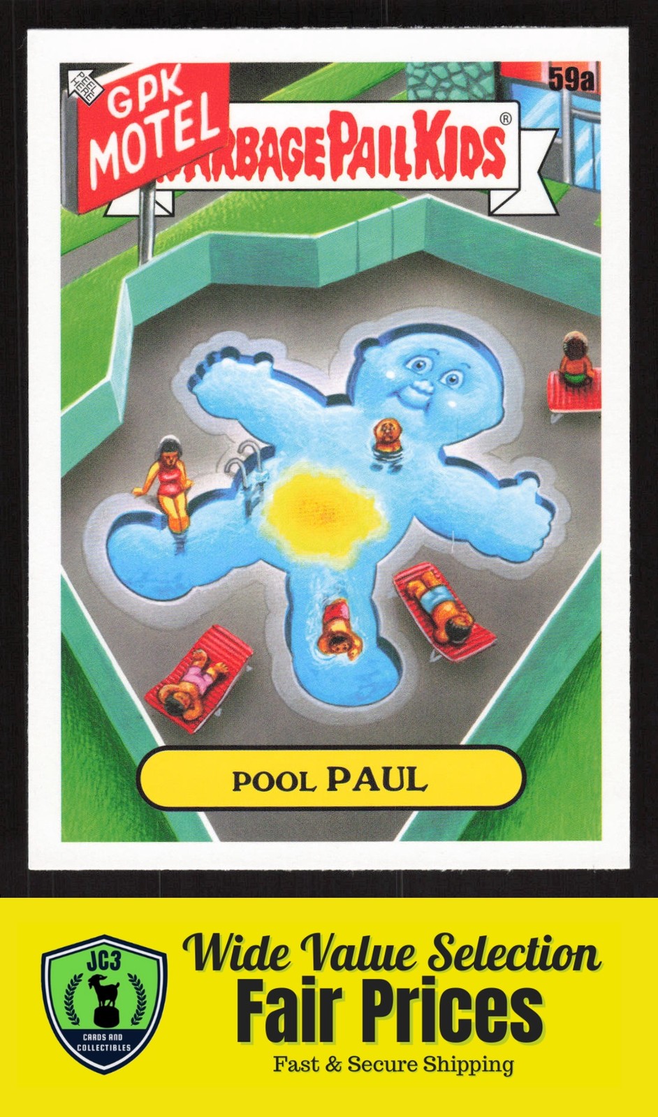 2021 Topps Garbage Pail Kids Go on Vacation Pool Paul #59a