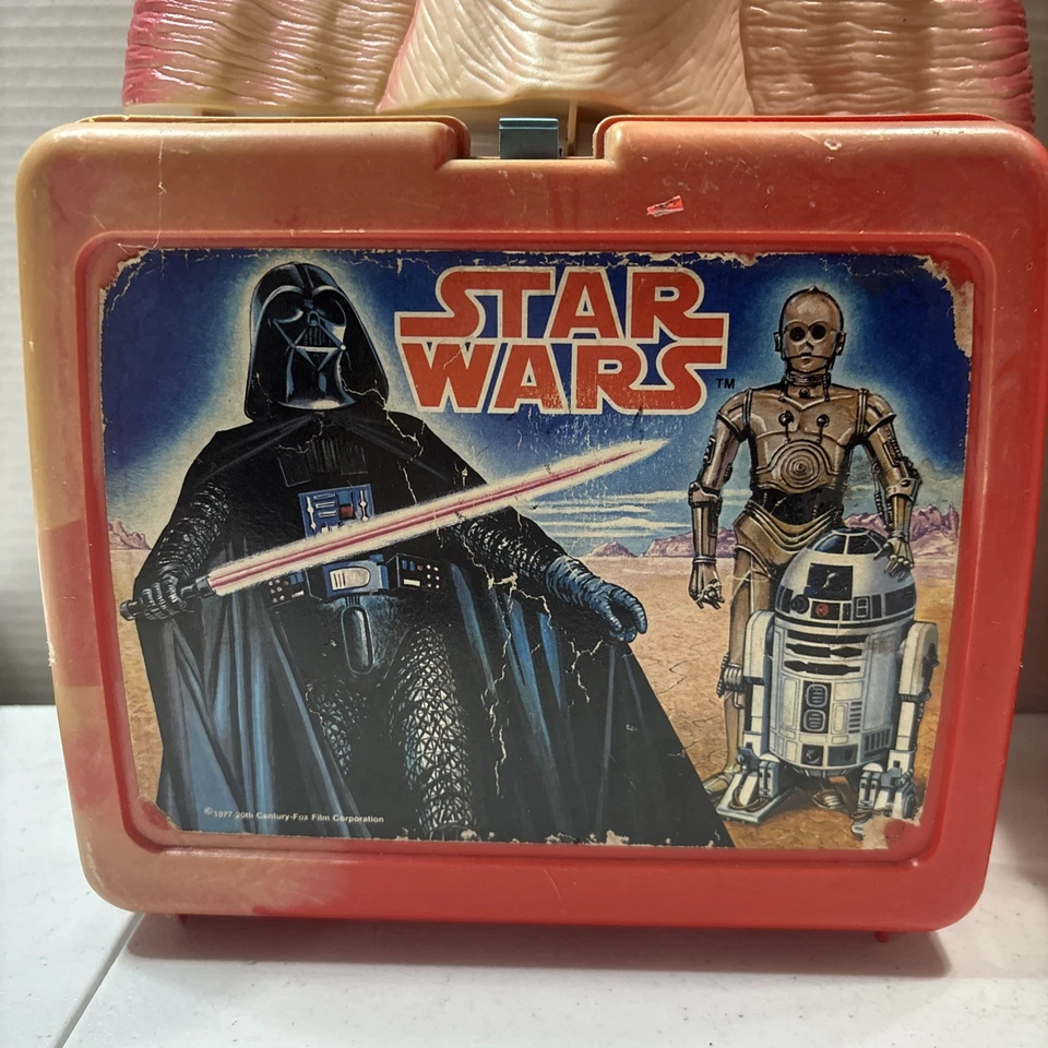 Lote de 4 loncheras Star Wars cajas de lápices vintage Foto 2 de 4