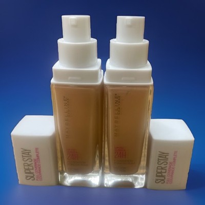 Maybelline Superstay Full Coverage 24HR Foundation 115 Ivory Lot Of 2 Pcs Read