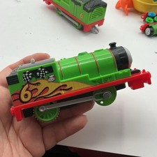2013 Thomas Train Trackmaster Racing Checkered Flag Percy 6 Engine - TESTED 