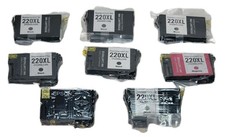Epson 220XL T220XL120-RG Black Ink Cartridge Lot of 8 Magenta XL320 YELLOW