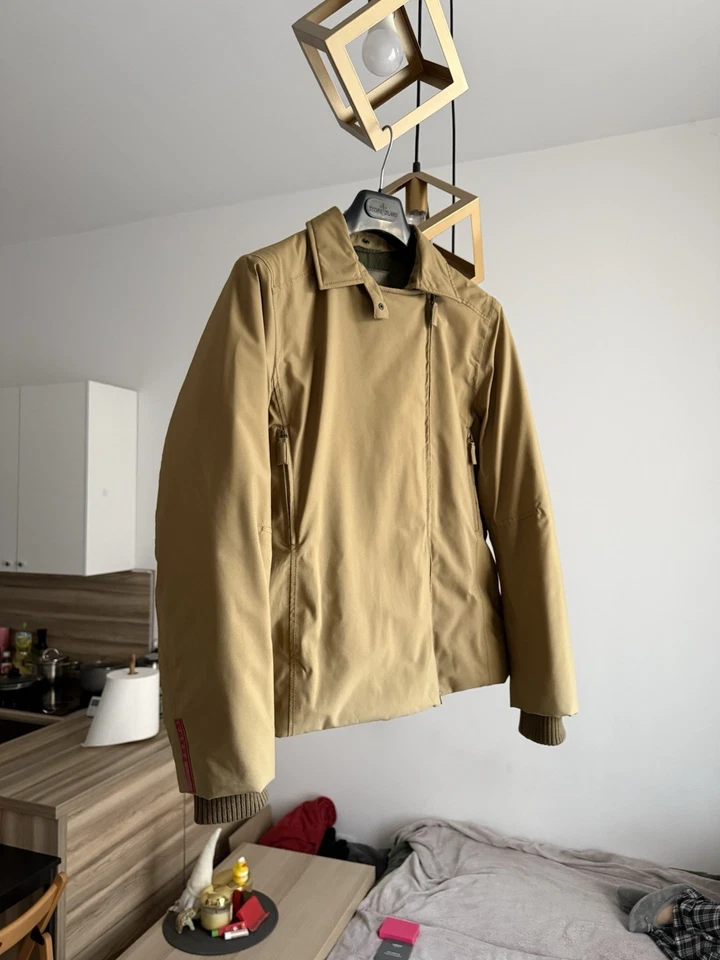 Prada Asymmetrical Double Zip Archive Vintage Red Tab Jacket Wise Key Case - Image 2 of 4